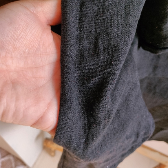 Plus High Low Linen Blend Loose Top - Picture 4 of 10